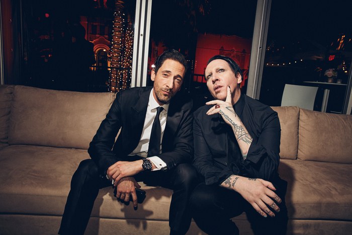Adrien Brody and Marilyn Manson. Photo: Justin Bishop