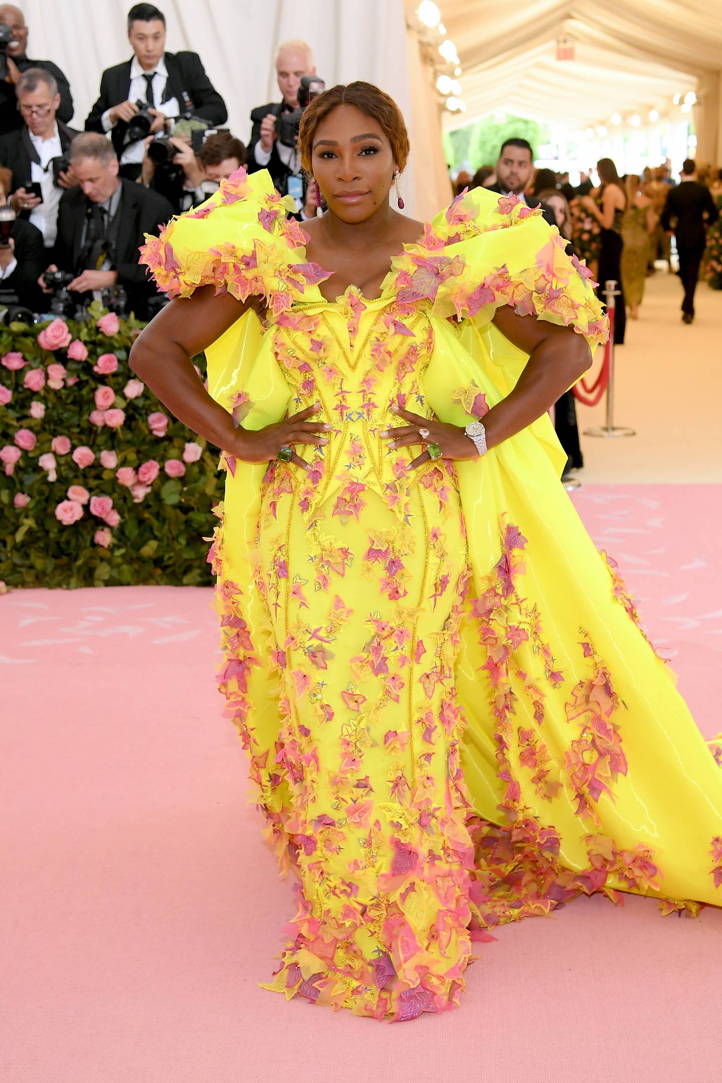 Serena Williams wearing Versace.