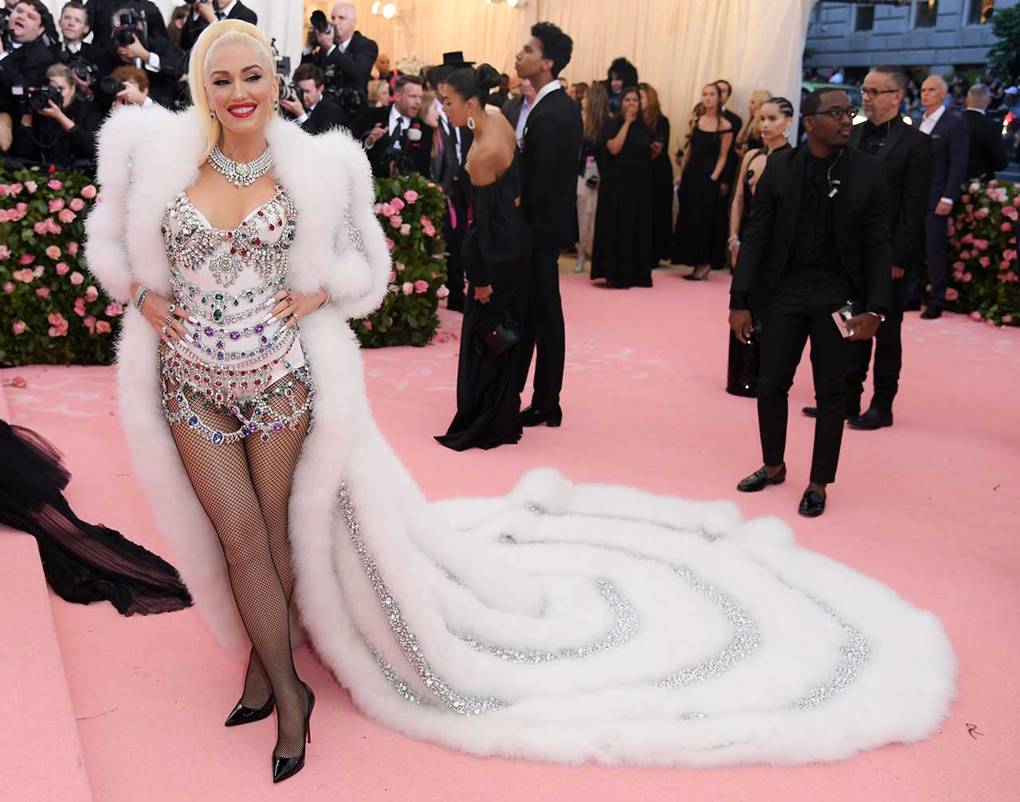 Gwen Stefani wearing Moschino.