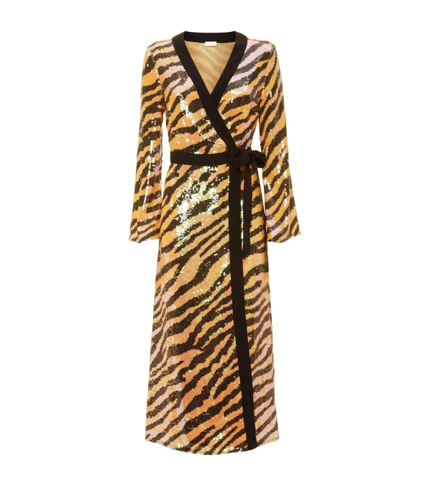 whistles maia sparkle wrap dress