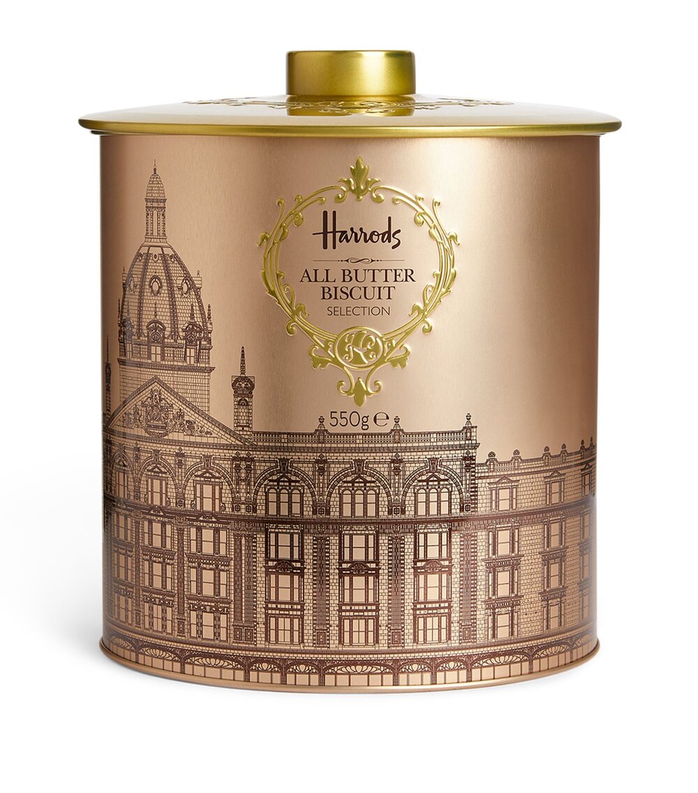 HARRODS  All-Butter Biscuits Selection Barrel (550g) £25