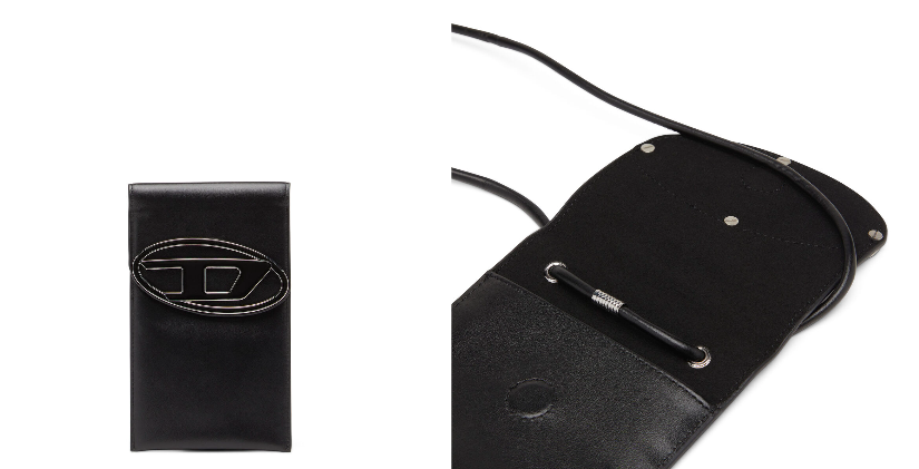 Leather phone case, DIESEL, £175
