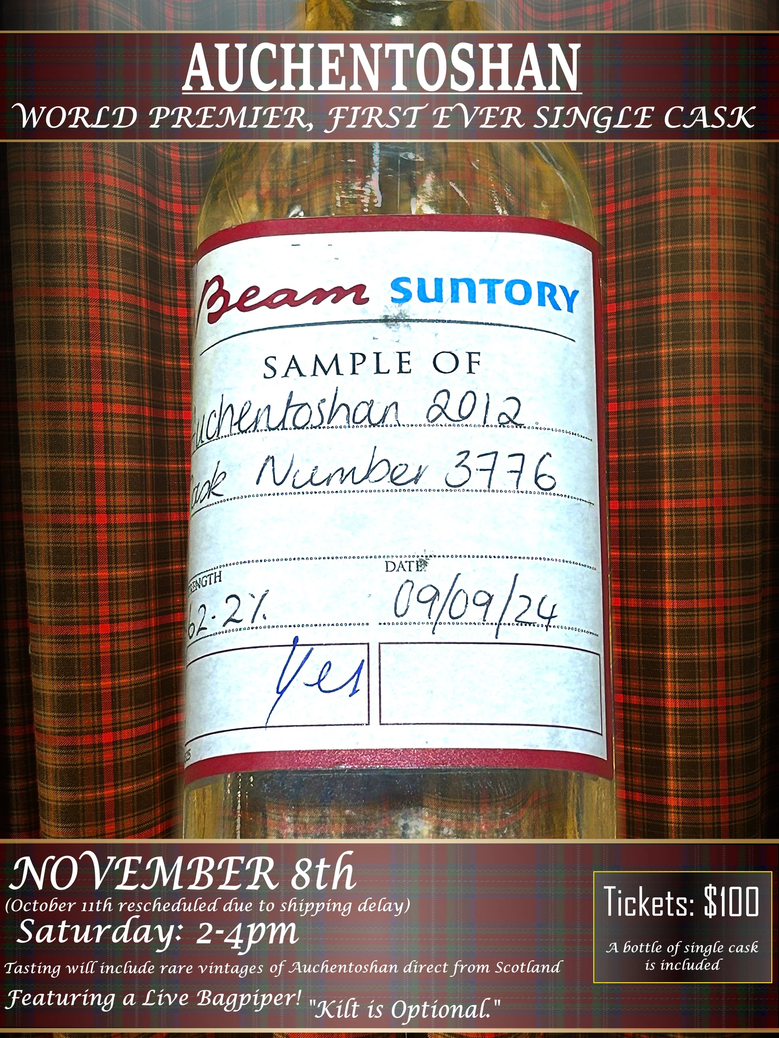 Auchentoshan: World Premier Single Cask
