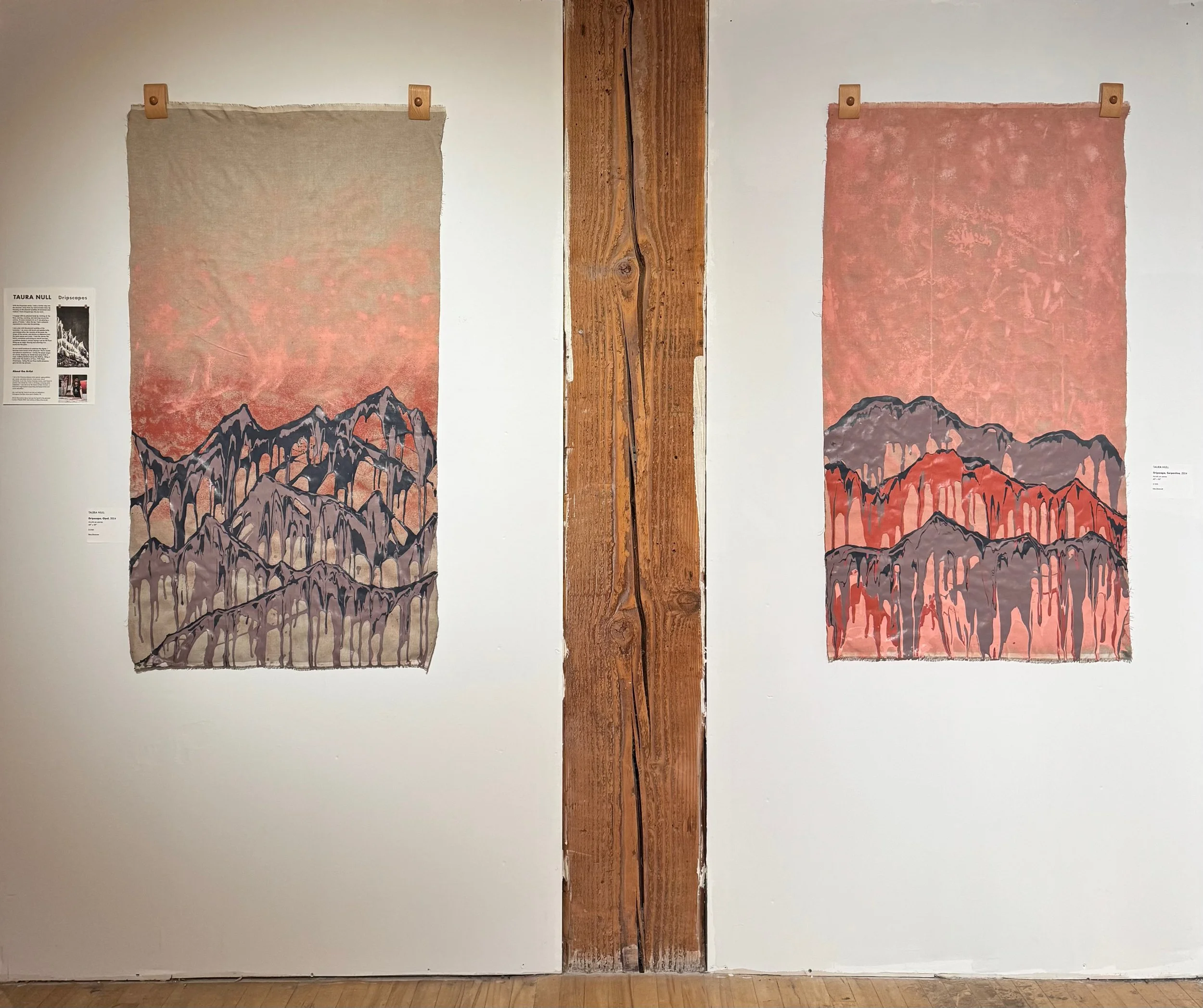 Dripscape Slate (left) & Cinnamon (right), 2024