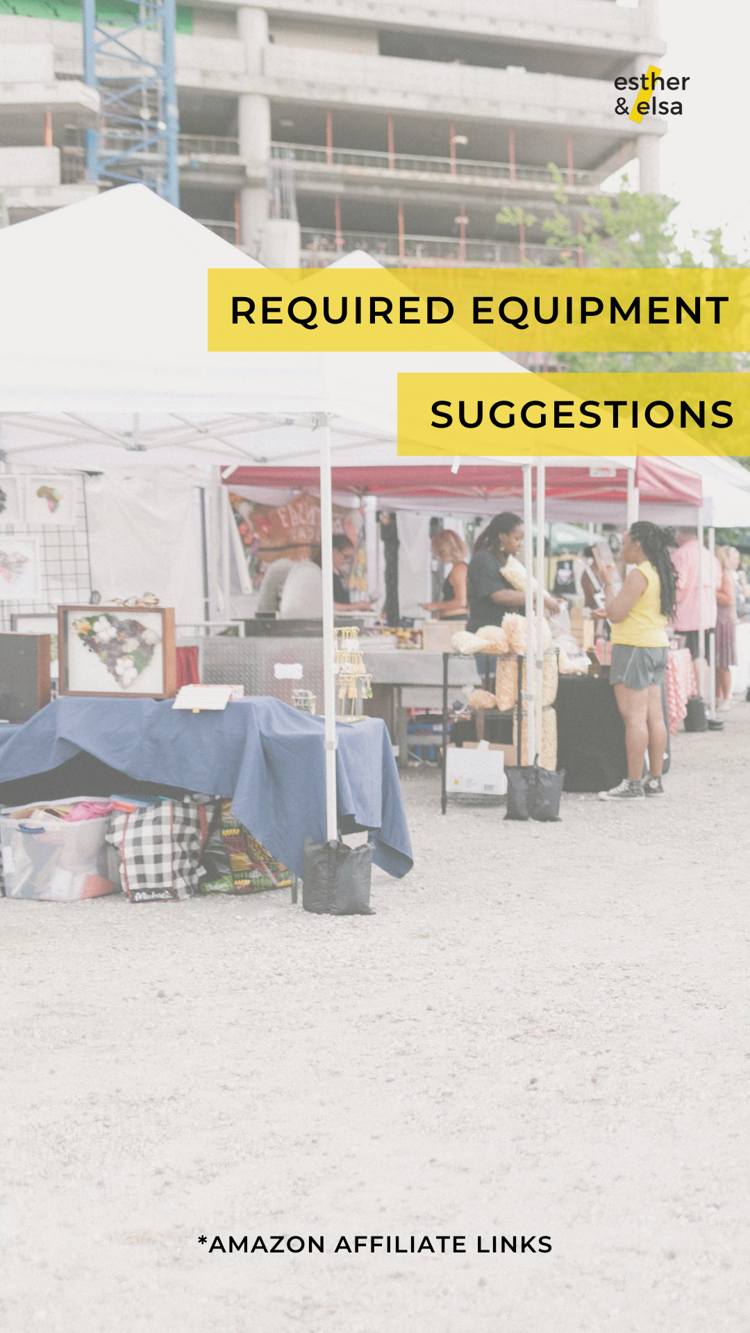 We require some equipment... here are our suggestions for affordable options.