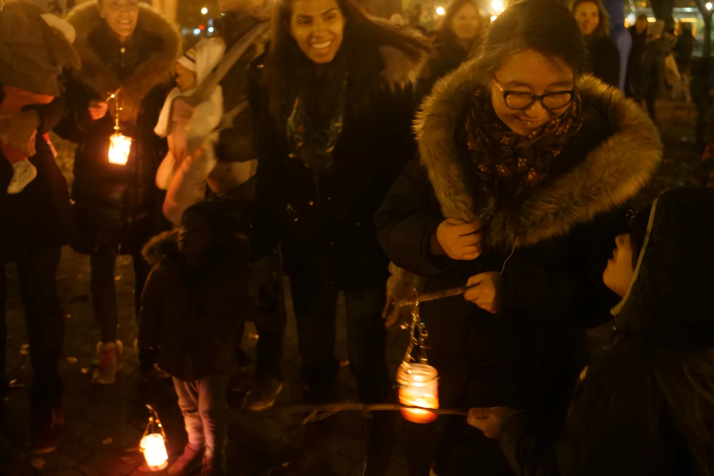 A joyous moment from our Lantern Walk last month.