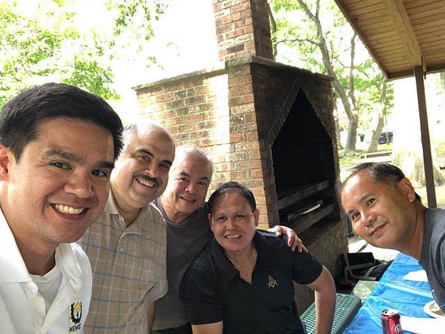 4th Manhattan District Square Club at Secaucus-Hudson Lodge No. 72 (GLNJ) and their Master, WBro. Nomar for their Summer Family Day Picnic.  #nymasons