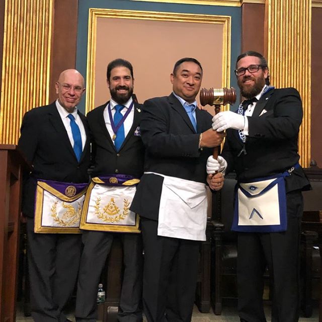 #gloriousfourth #travelinggavel is now at #manahatta449 #nymasons