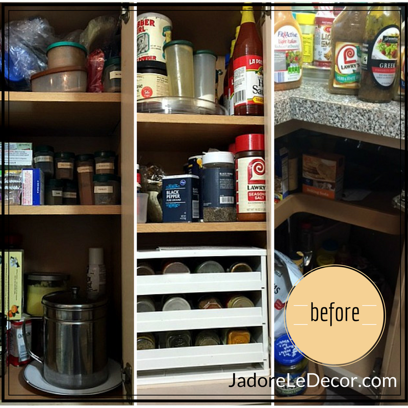 Tips for organizing a small pantry in an apartment or small home | www.JadoreLeDecor.com | Small space organization and living