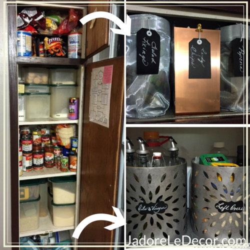 Small Pantry & Food Cabinet Organization | J'adore le Décor
