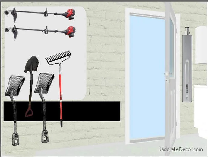 www.JadoreLeDecor.com Tips on how to successfully organize a compact one-car garage. | Small garage organization | small space living