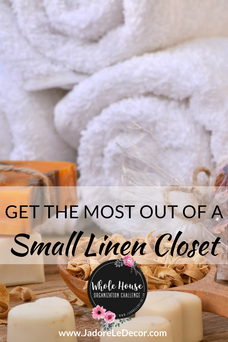 www.JadoreLeDecor.com | With a little effort and forethought, you can achieve a dreamy look in your own small linen closet. | Small space organization