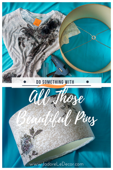 www.JadoreLeDecor.com | An invitation to participate in a Pinterest Challenge inspired me to finally do something some of those beautiful pins | Simple DIY | Small Crafts | Home Decor Crafts