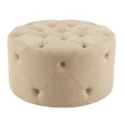 beige ottoman