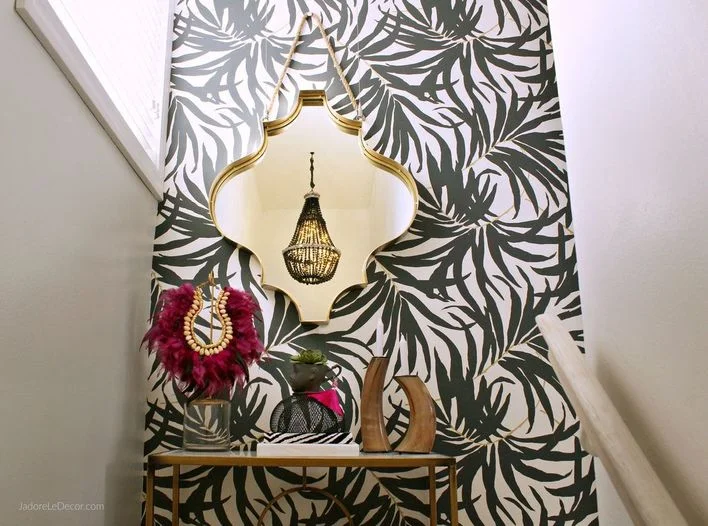 www.JadoreLeDecor.com | One Room Challenge: Revealing a Hidden Gem in the Home See how we transformed this simple hallway into what is now a brilliant gem in our home. | Small Space Makeover | Hallway Refresh