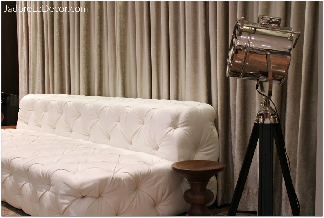www.JadoreLeDecor.com | This 260 square foot multi-purpose room is the perfect example of a carefully curated room. | Small Space Living