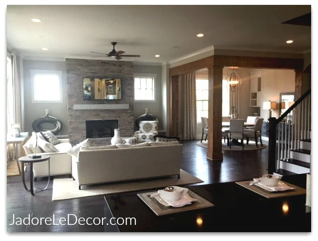 www.JadoreLeDecor.com | Steal tips from large-scale models homes for your small space. | Model Home Tours | Design Inspiration