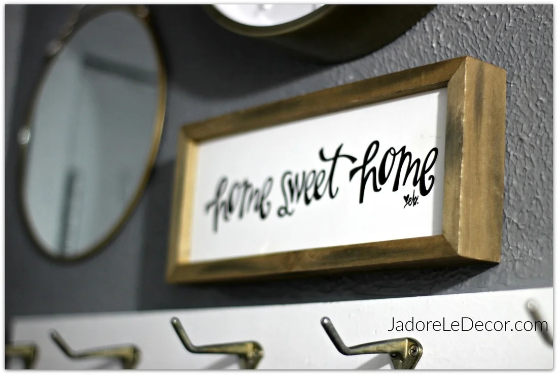 www.JadoreLeDecor.com | small foyer, no foyer organization project | Small Space Living | Whole House Organization Challenge