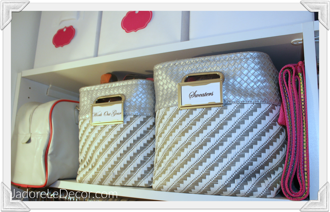 www.JadoreLeDecor.com | Tips for organizing what is probably tiniest, darkest "room" in the home- the closet | Small Closet Organization | Whole House Organization