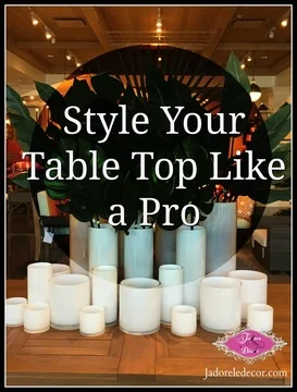www.JadoreleDecor.com | How to style your dining room table like a pro.