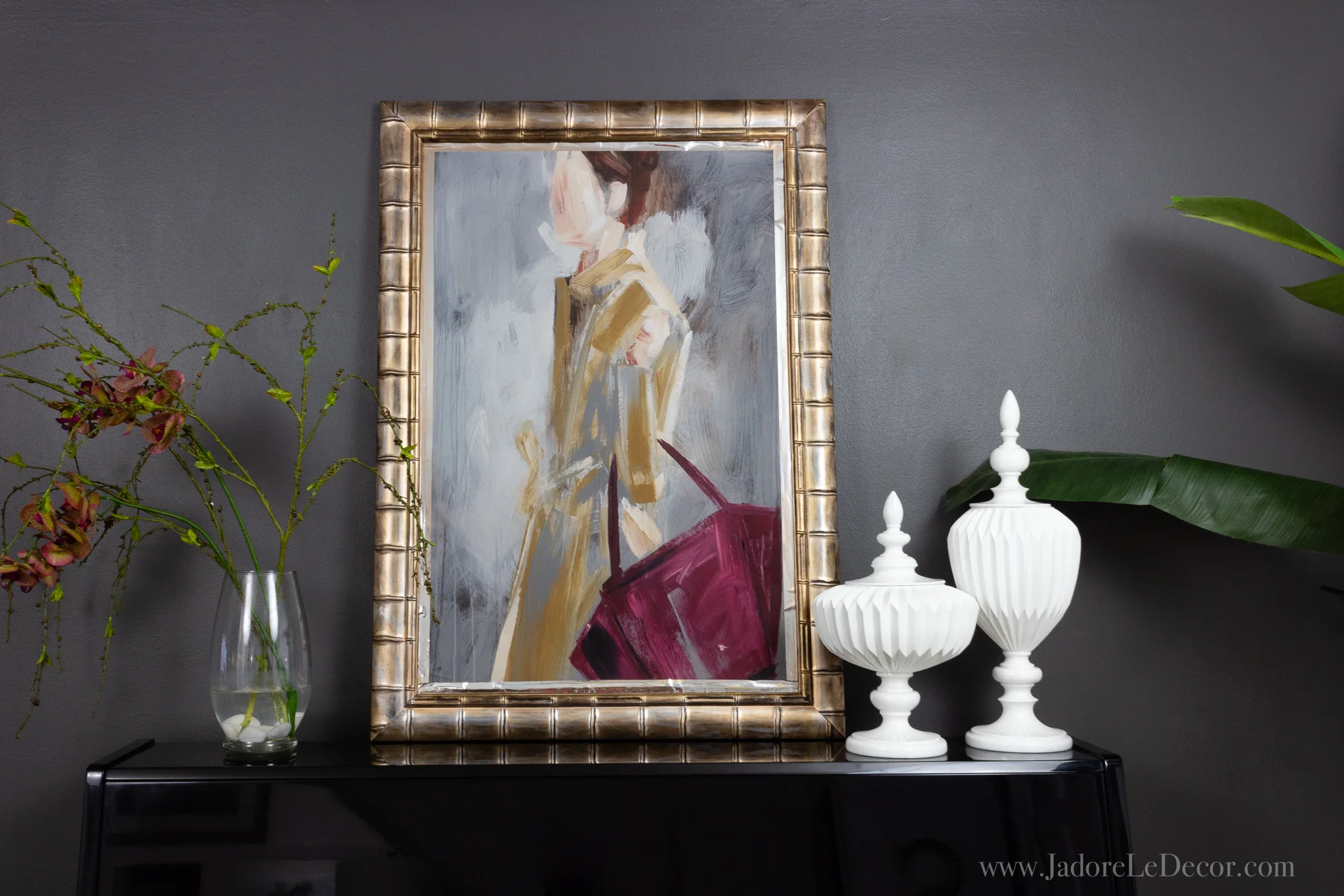 www.jadoreledecor.com | How to Upgrade Your Commercial Art the Easy Way | Before you toss that commercial art, try this $25 upgrade! | Easy DIY | Home Decor | DIY Art | Small Space Ideas #greatbigcanvas #diyart #jadoreledecor #smallspaceidea #apartmentlife