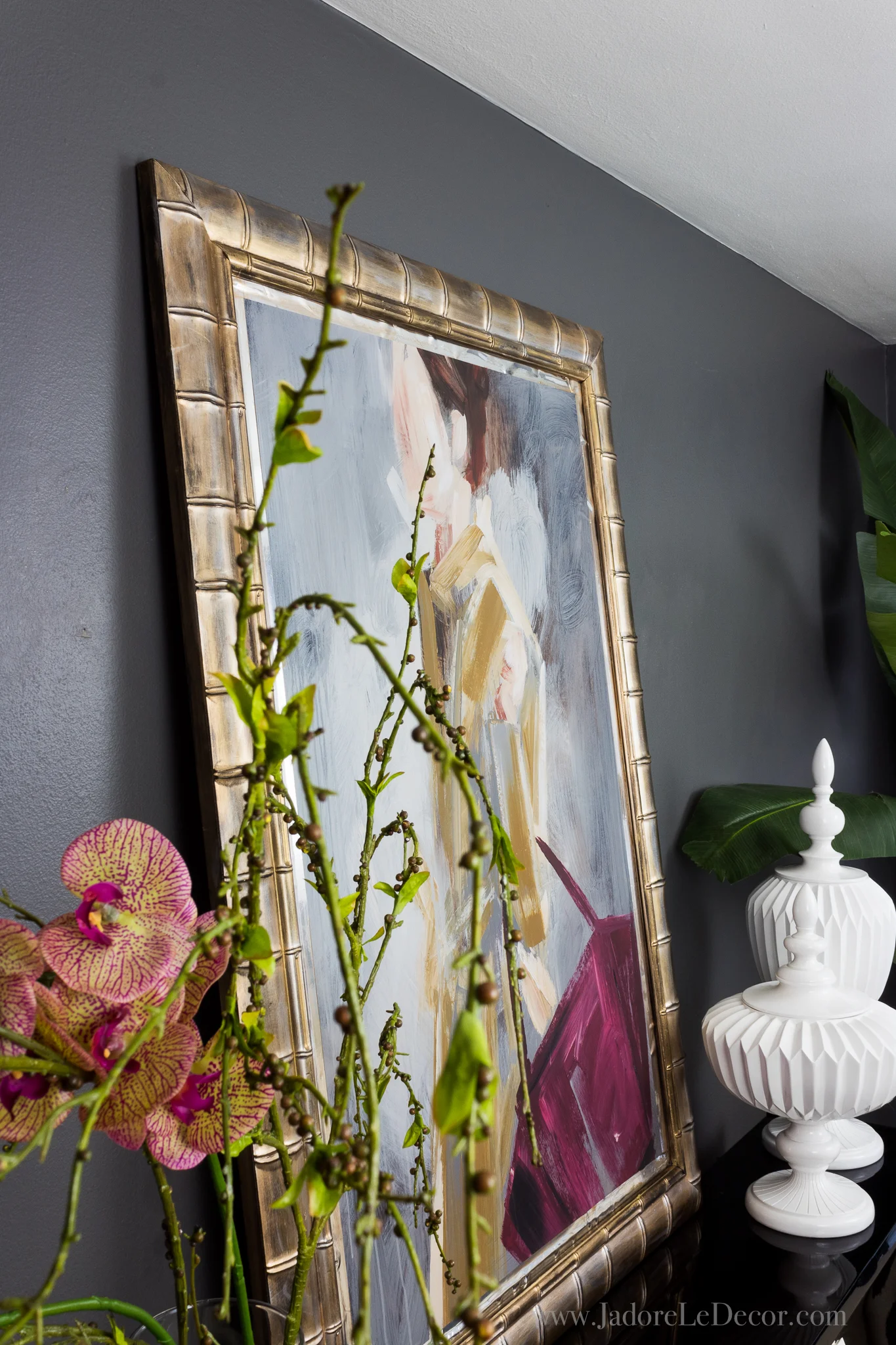 www.jadoreledecor.com | How to Upgrade Your Commercial Art the Easy Way | Before you toss that commercial art, try this $25 upgrade! | Easy DIY | Home Decor | DIY Art | Small Space Ideas #greatbigcanvas #diyart #jadoreledecor #smallspaceidea #apartmentlife