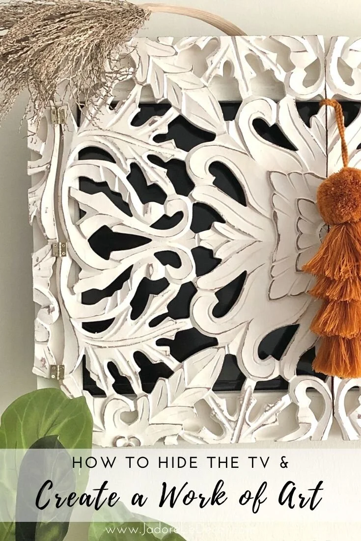 How to Hide the TV & Create Art at the Same Time | J'adore le Décor