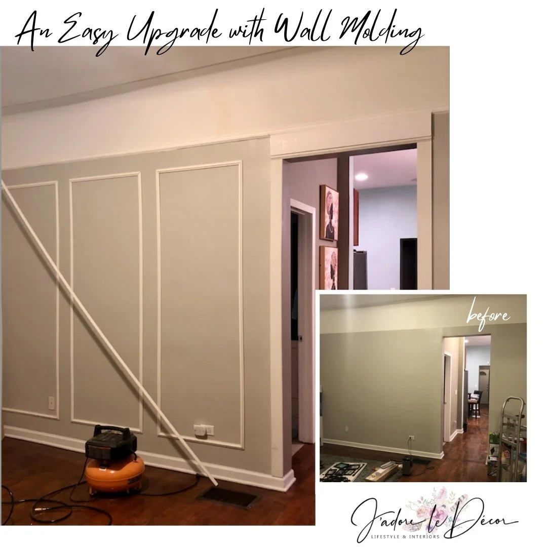Small Molding 3 Good Reasons to Add Wall Molding to a Small Room | J'adore le Décor