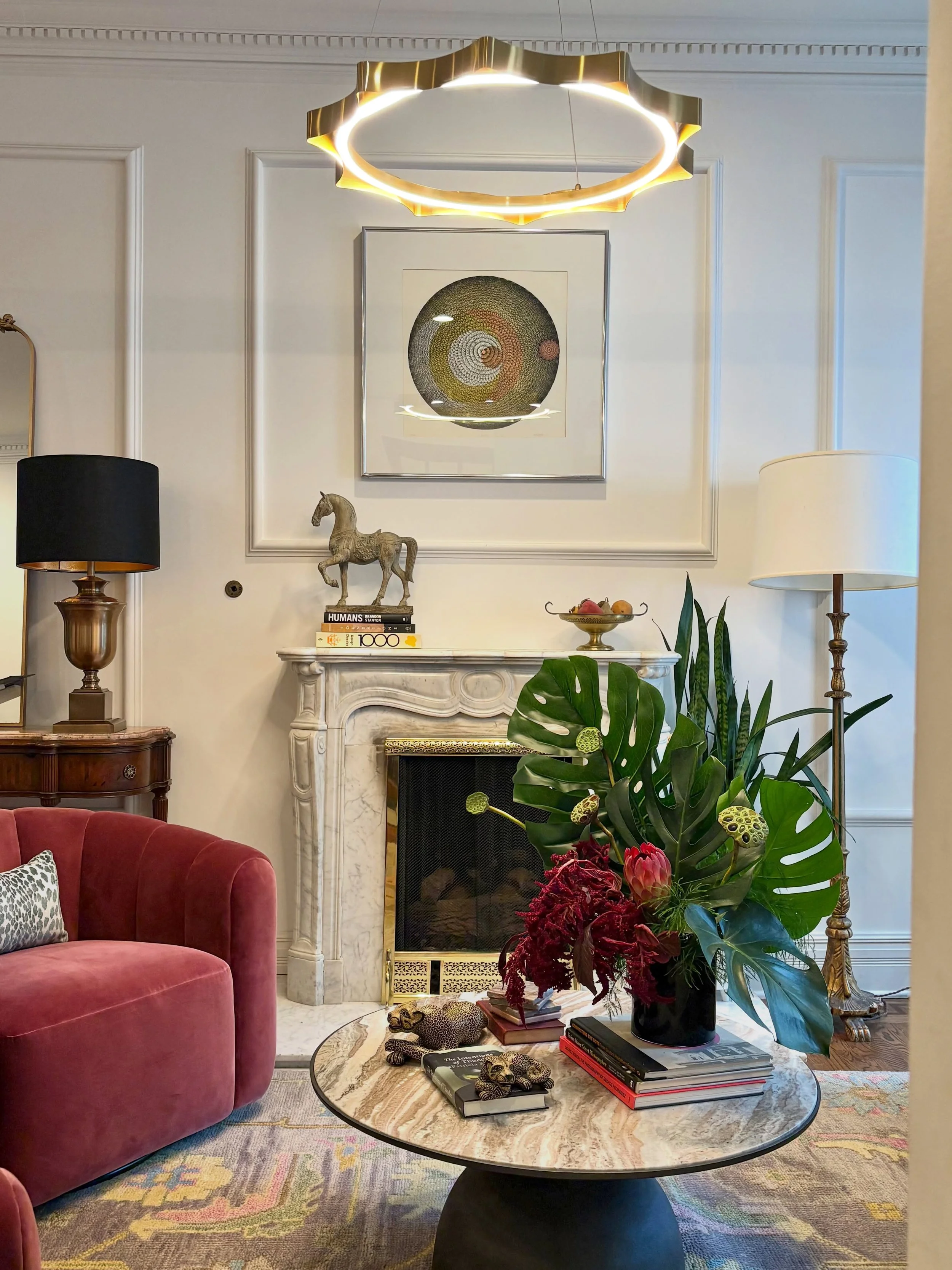 Moody. Sexy. Collected. A little sultry.

A period home comes with its quirks, and this one certainly had a few. Rather than fight them, we leaned in. Every curve, sightline, vintage find and unexpected detail became part of the story.

The goal was 