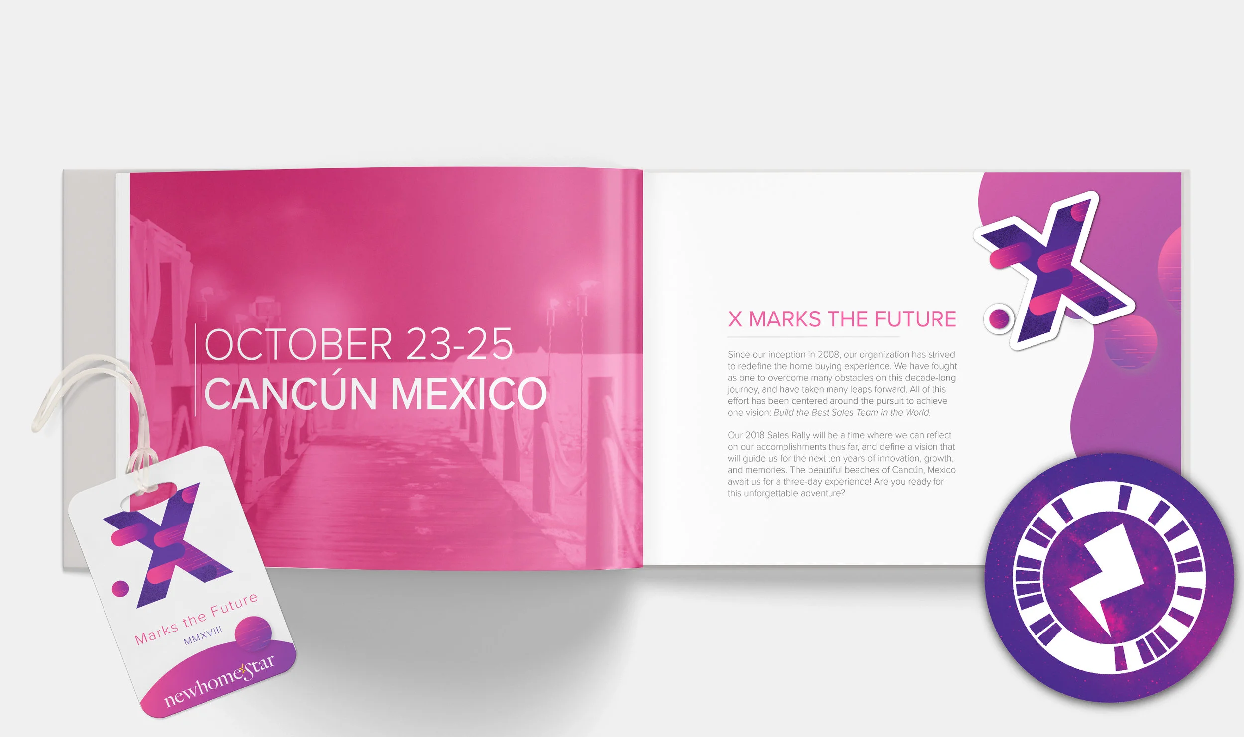 Interior of Brochure for Attendees of Event