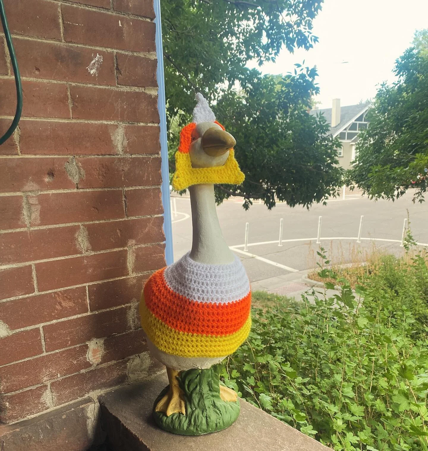 Candy corn season 💛🧡🪿#grannyAnnie #crochetallday
