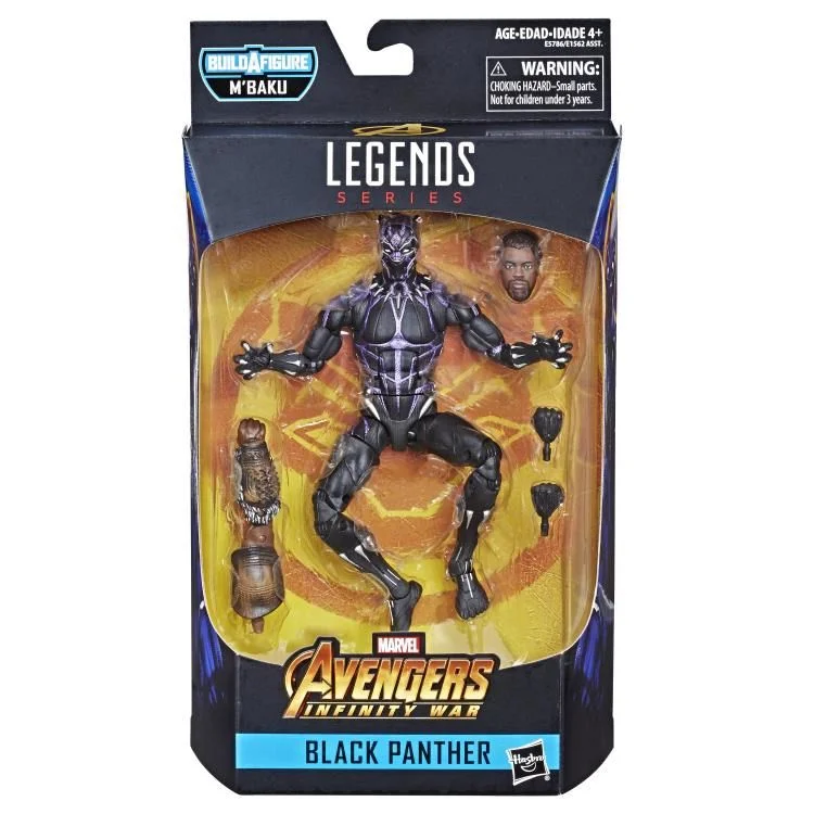 Black Panther Marvel Legends Black Panther (Vibranium) (M'Baku BAF)