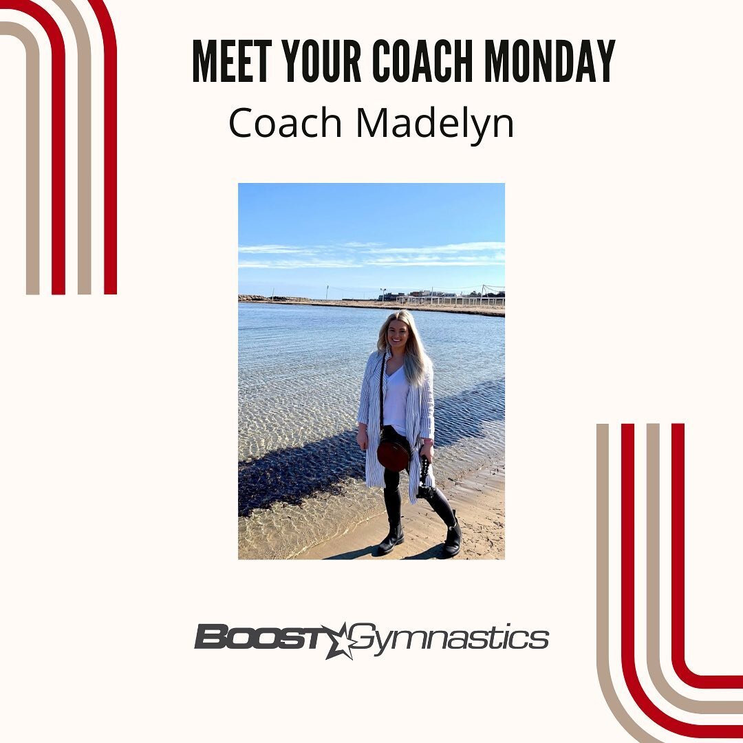 Meet Your Coach Monday! 🎉

Coach Madelyn is one of our amazing Administrative Assistants! You have also probably seen her jump in and help during classes, or at a BOOST Birthday Party! 🎈She was an Au Pair in Italy for three months, and she loves wa