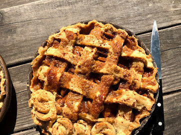 A delicious pie from one of Sarah’s pie classes held at the farm!