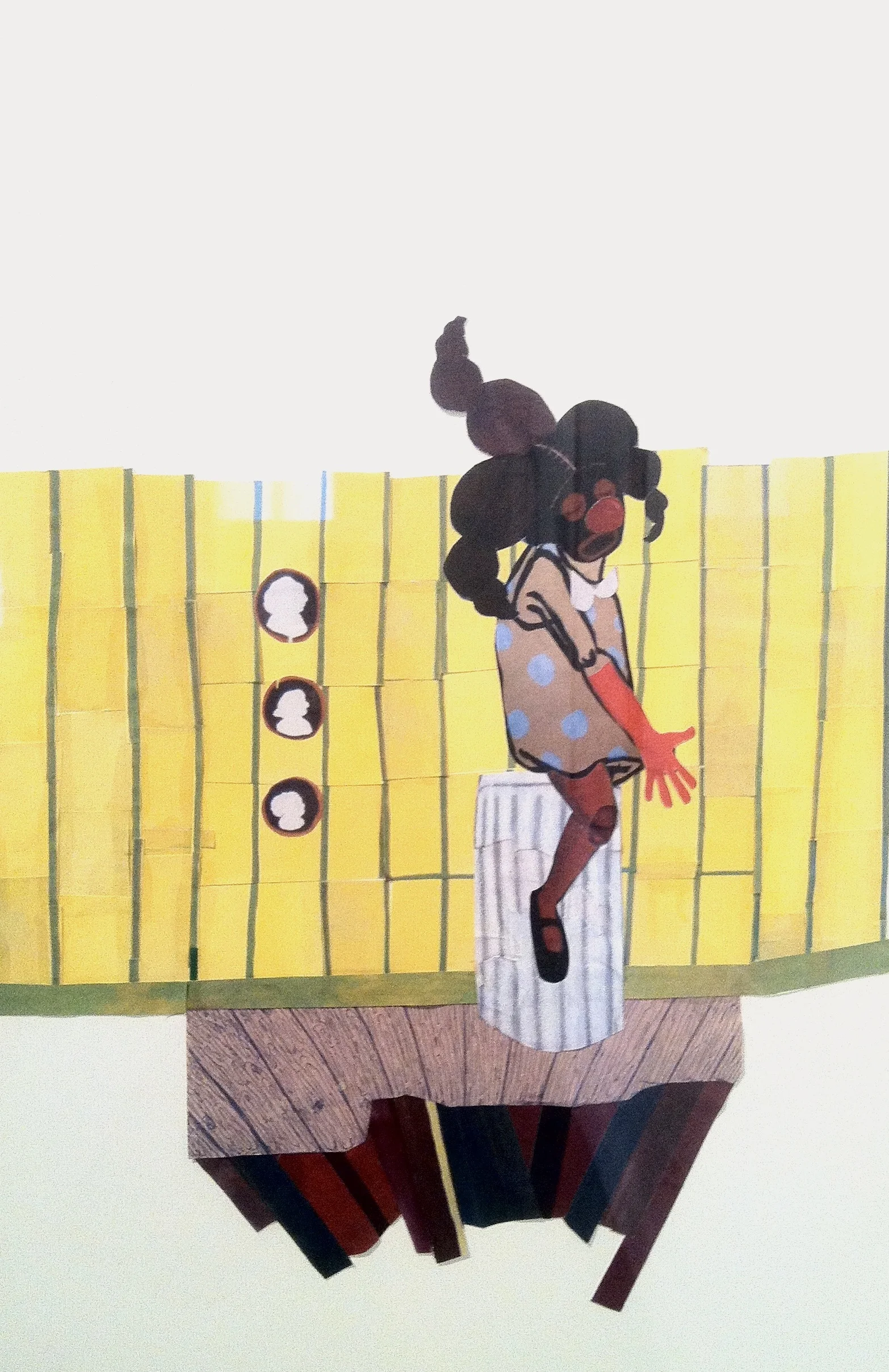 histories follies 16 x 20 in collage on board 2012