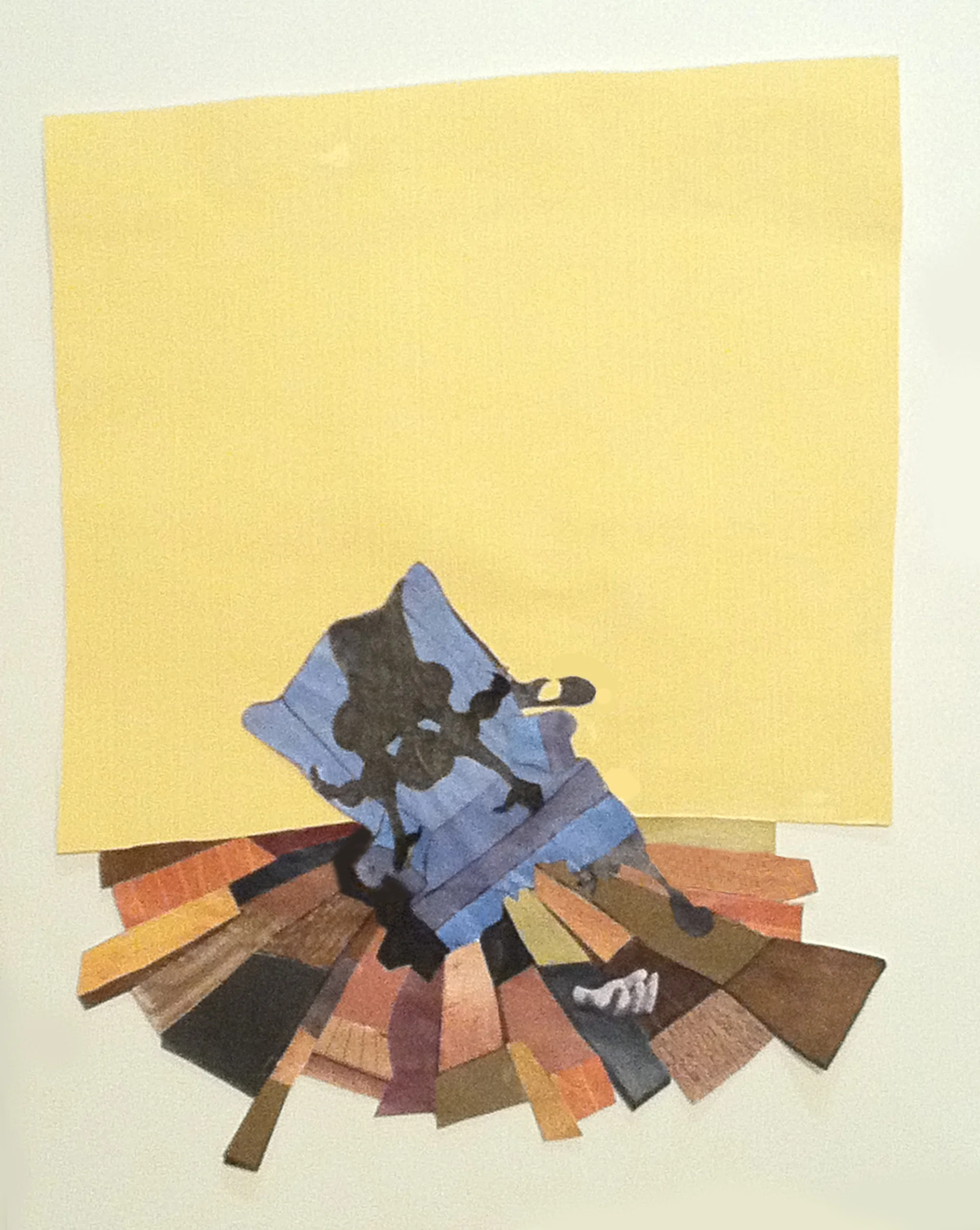 lost things 16 x 20 in mixed media collage on kraft paper 2012
