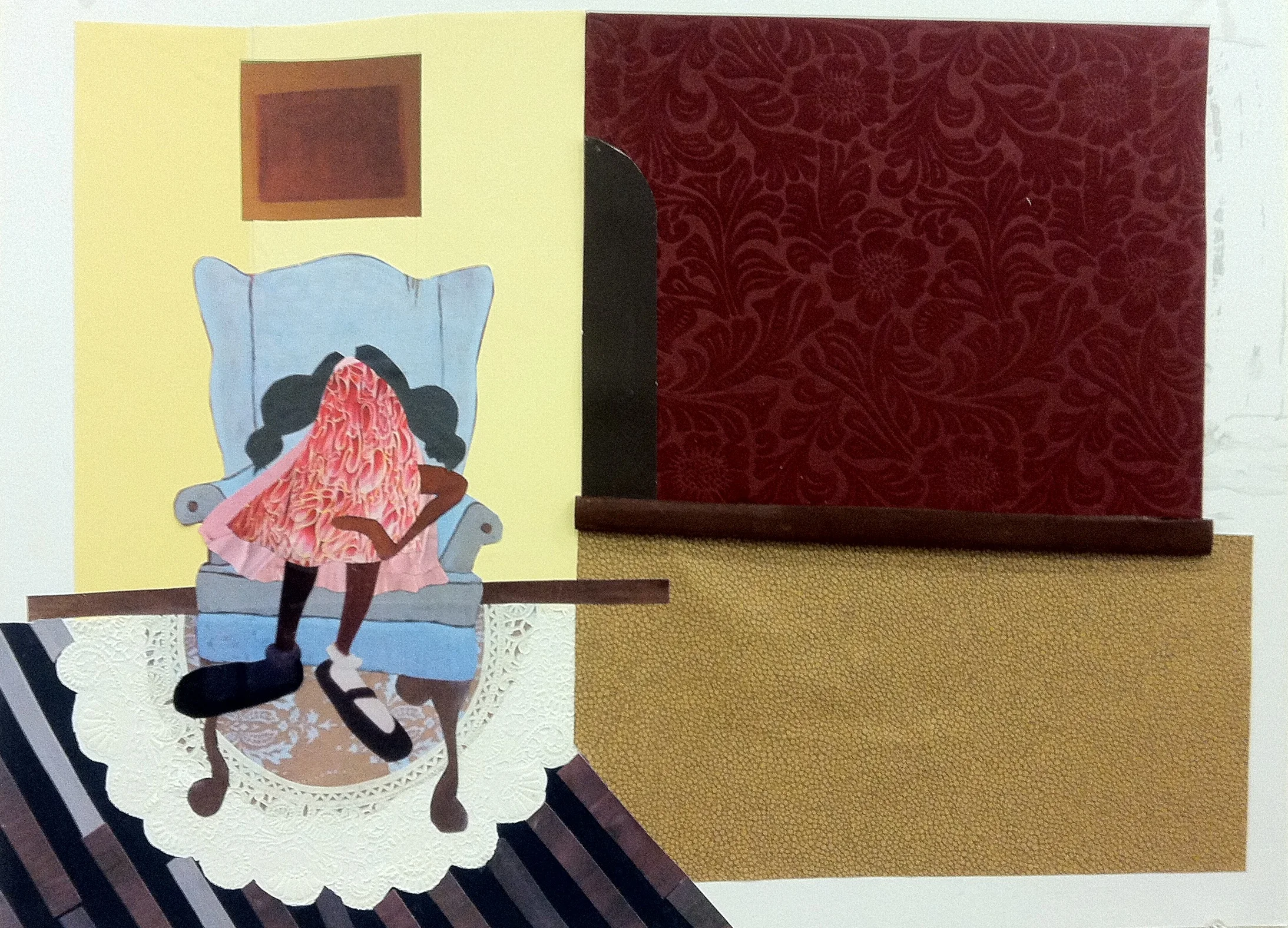 where the heart is 16 x 20 in collage on board 2013