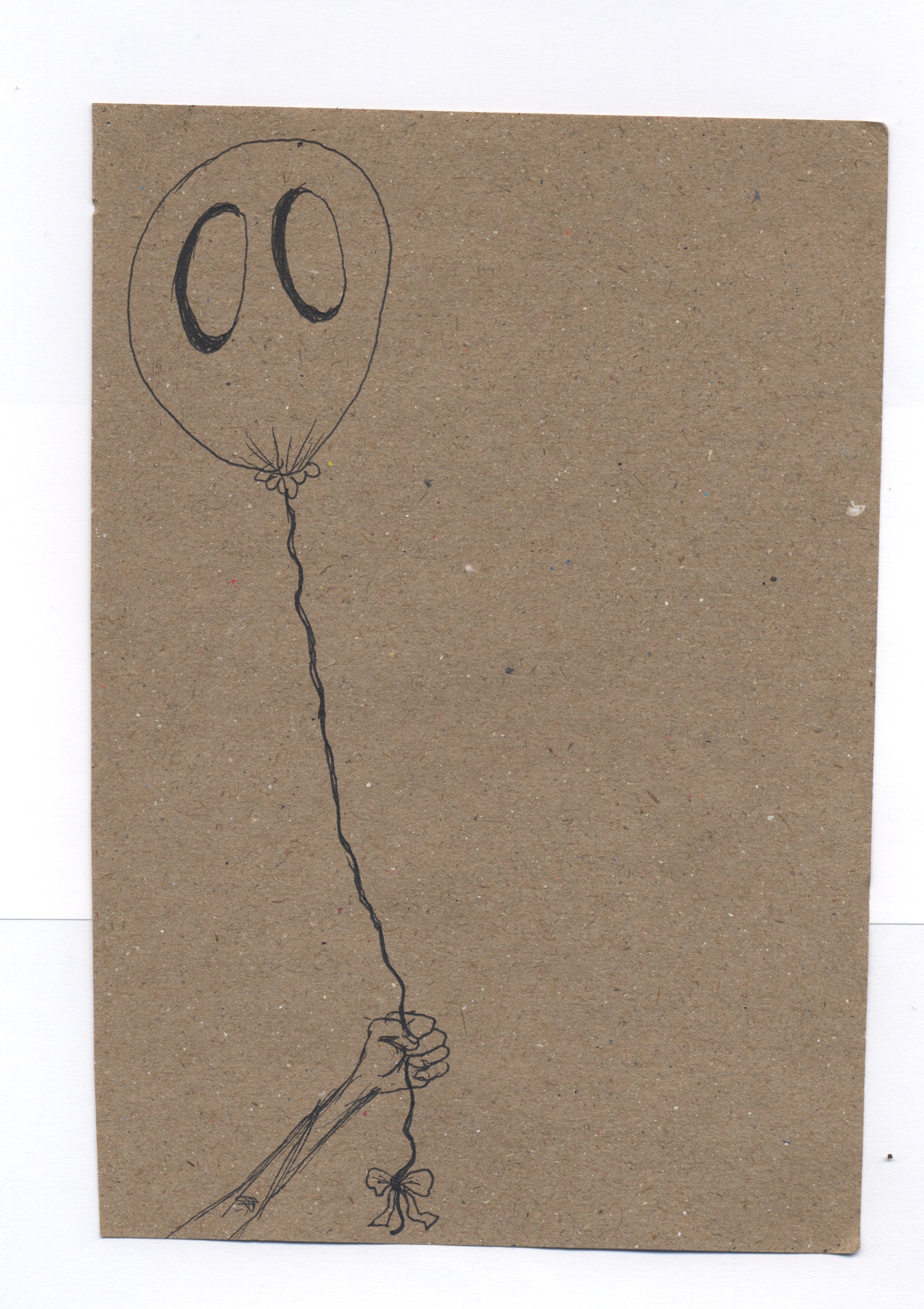 caught pen & ink on kraft paper 2011