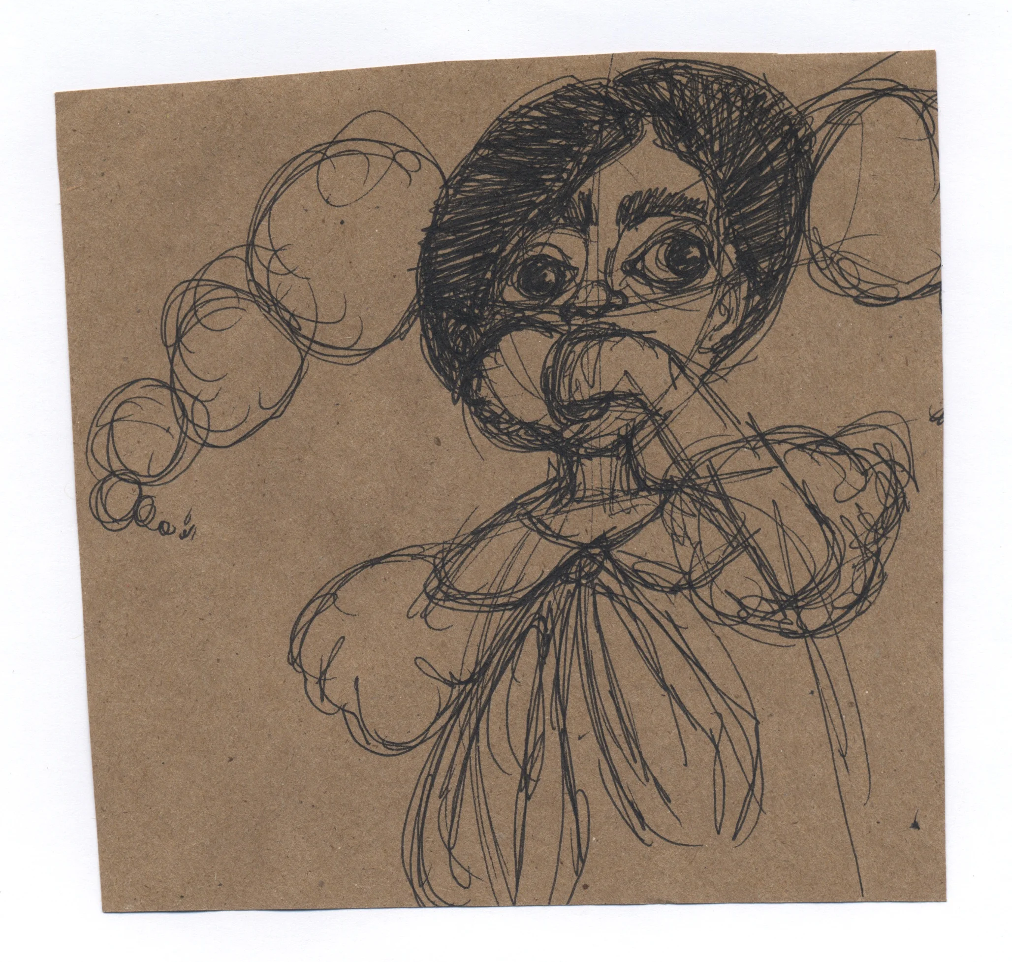 words pen & ink on kraft paper 2011