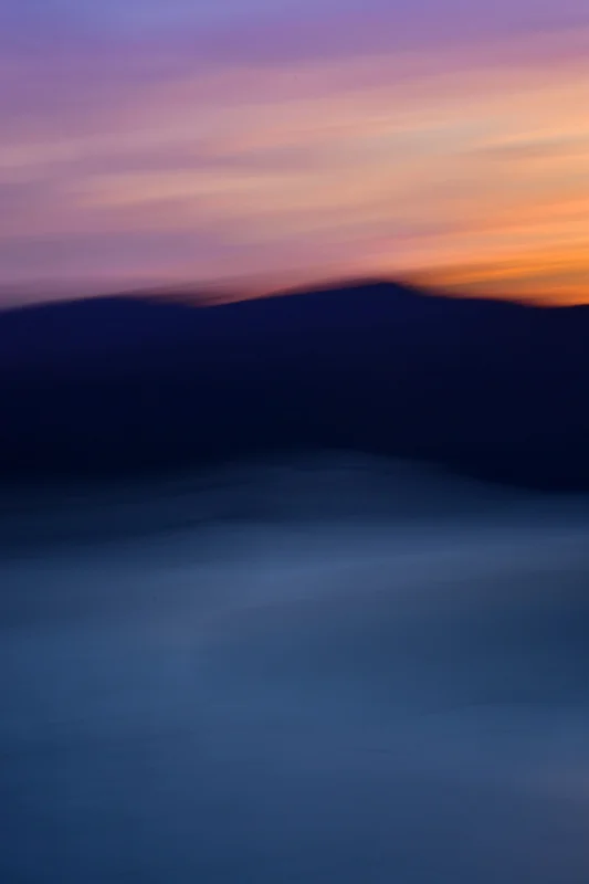 Mountain Sunset Abstract
