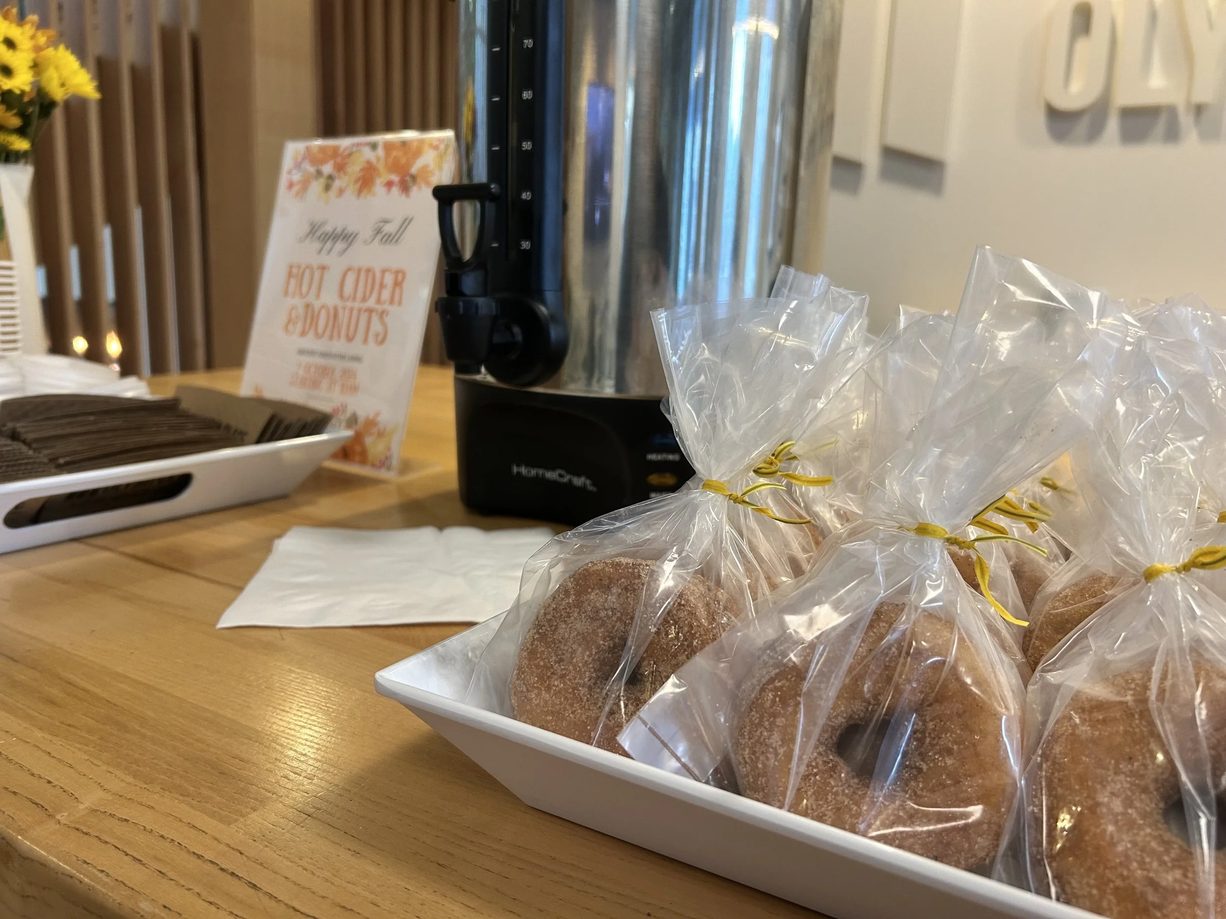 Kicking Off Renewal Season with Cider &amp; Donuts