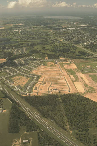 A housing development being built near Clermont, Florida.
