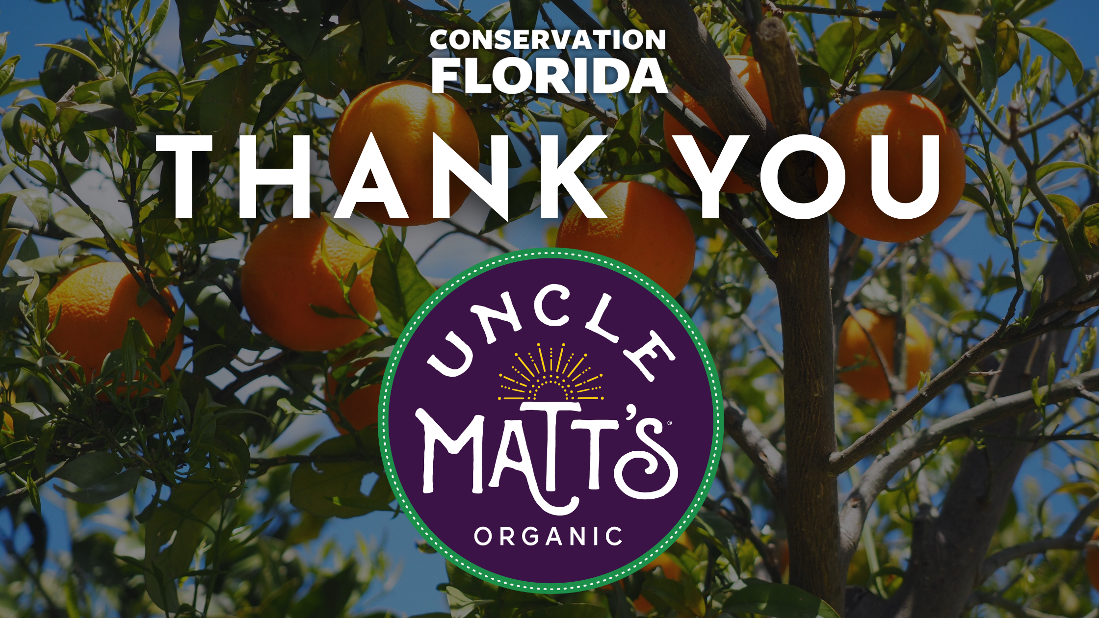 Uncle Matt’s Organic Supports Conservation florida Through “Our Two Cents” program