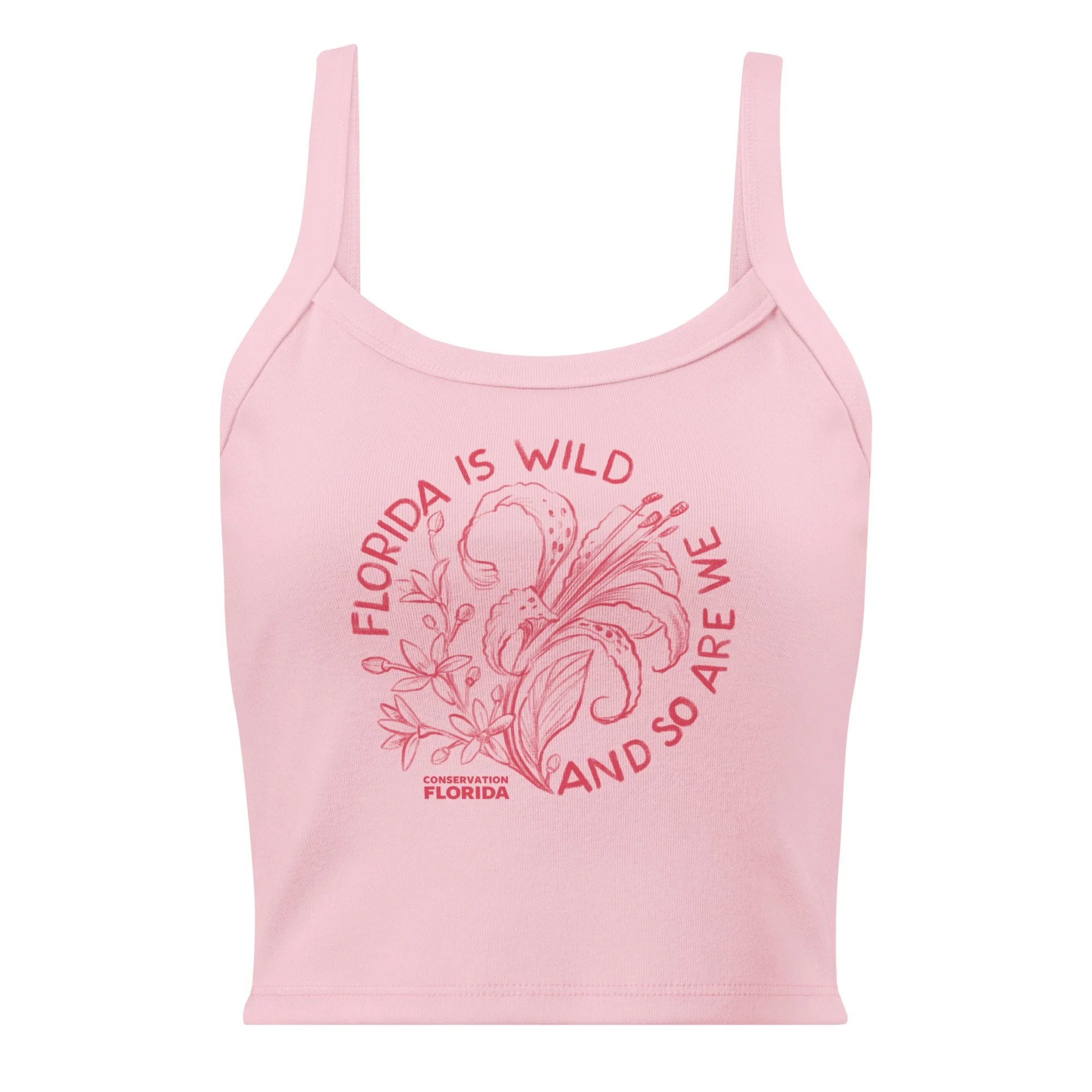 Florida Wild Pink Ribbed Tank