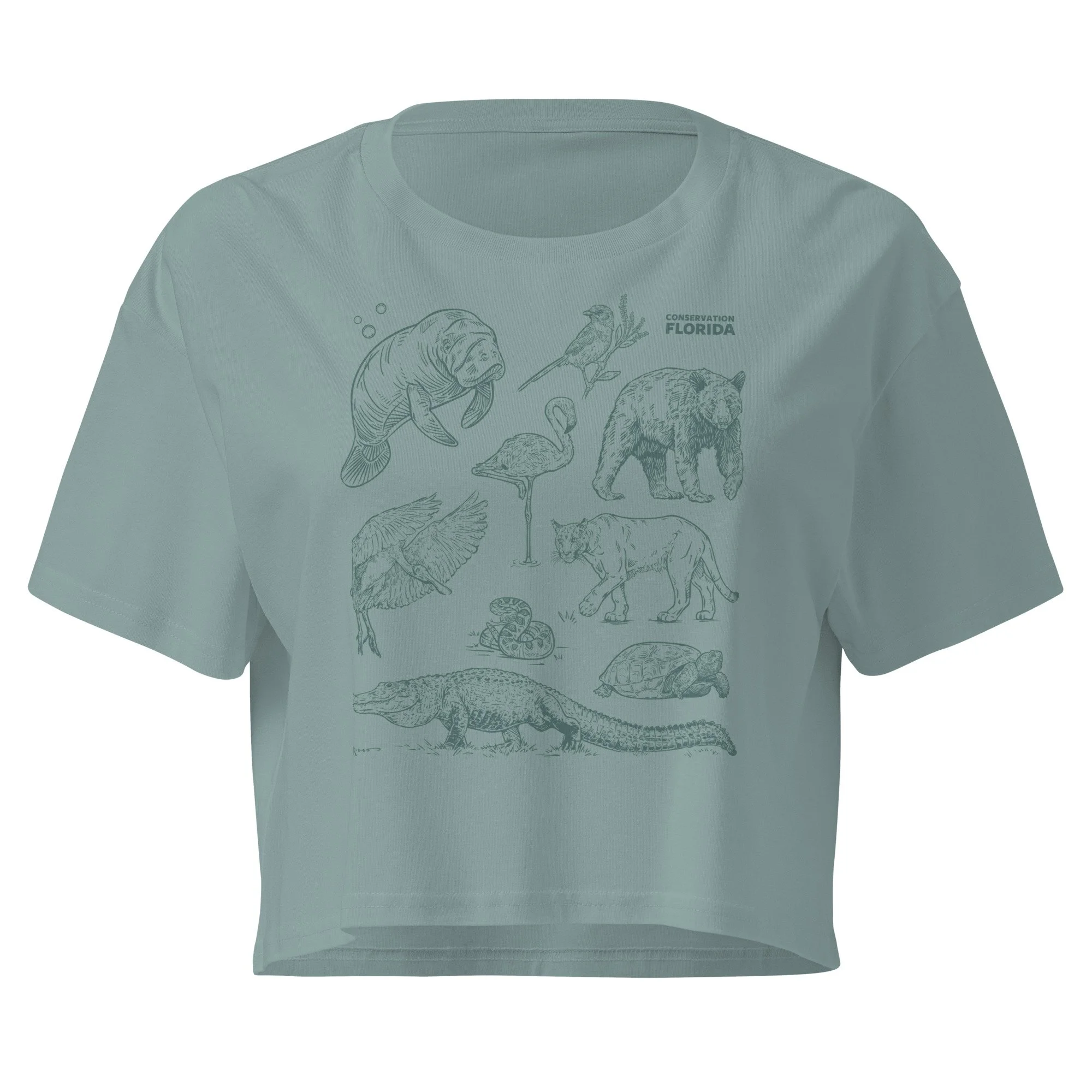 Florida Natives Green Crop Tee