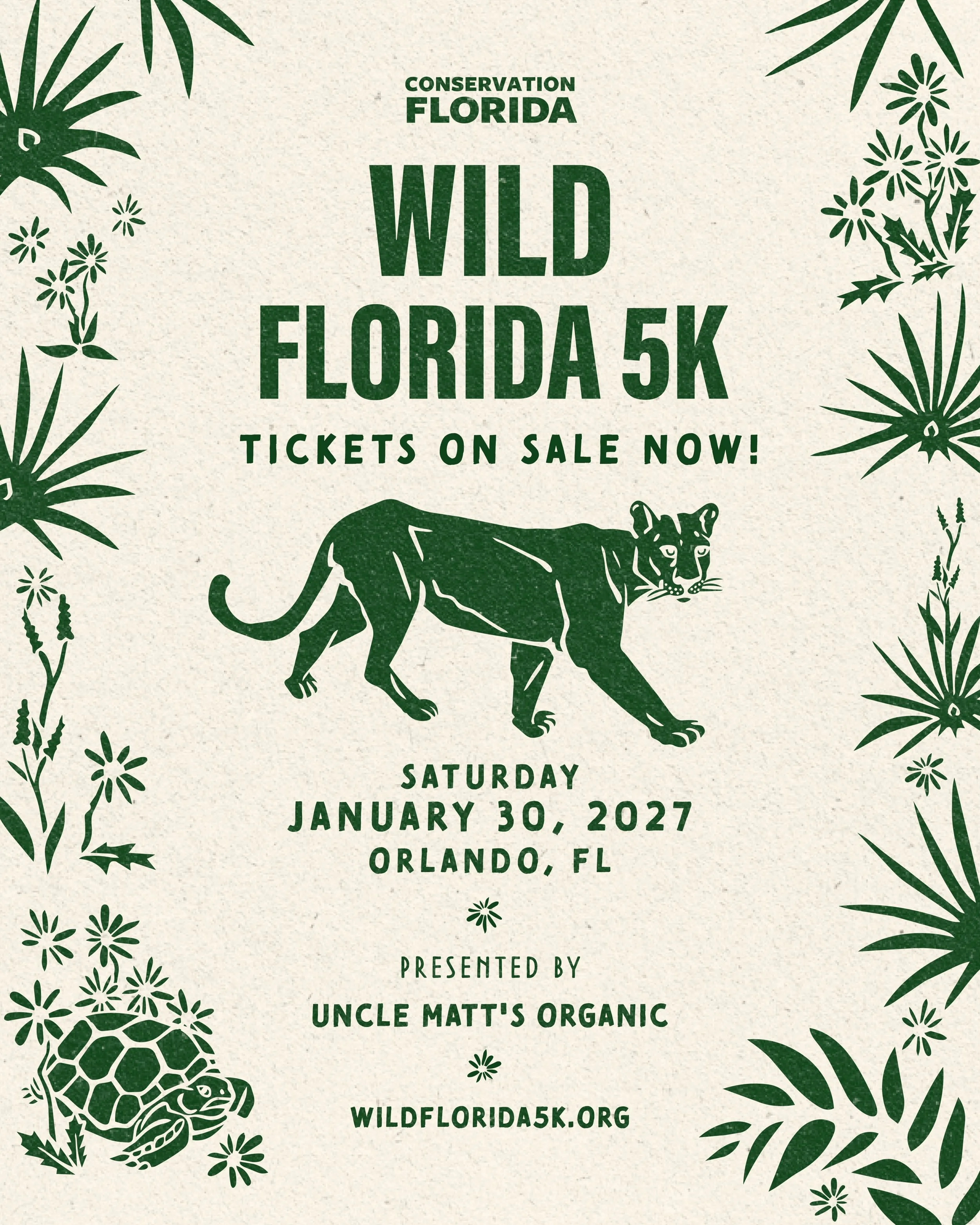 Ready... Set... Run Wild! 🏁 🐾 Registration for Conservation Florida&rsquo;s Wild Florida 5K presented by @unclemattsorganic is 𝗡𝗢𝗪 𝗢𝗣𝗘𝗡!

>>> 𝗥𝗘𝗚𝗜𝗦𝗧𝗘𝗥 𝗡𝗢𝗪 wildflorida5k.org or at the link in our bio! <<<

𝙏𝙝𝙚 