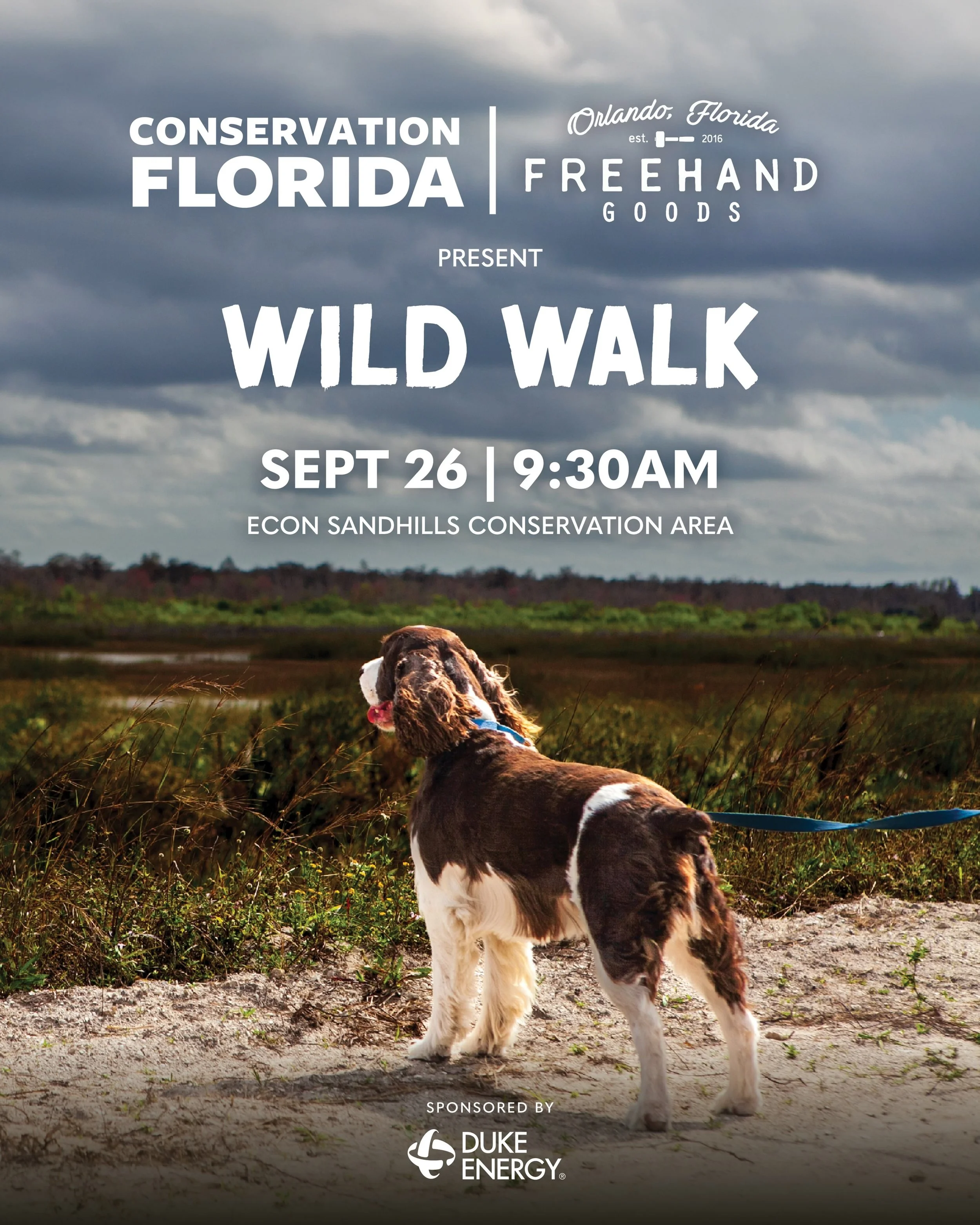 A Saturday morning hike? Through protected land? On the first weekend of fall?? Need we say more?

Join Conservation Florida and the @freehandgoods Dog Walk Club for a guided hike on September 26!

📍𝗘𝗰𝗼𝗻 𝗦𝗮𝗻𝗱𝗵𝗶𝗹𝗹𝘀 𝗖𝗼𝗻𝘀𝗲𝗿𝘃𝗮𝘁𝗶𝗼