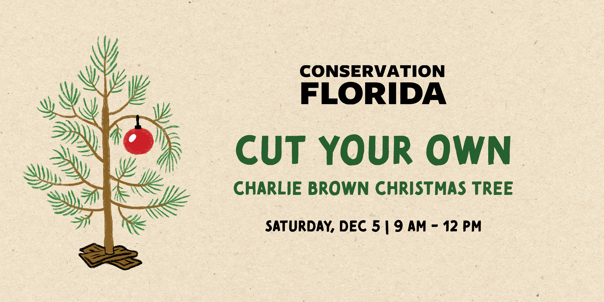 Cut Your Own Charlie Brown Christmas Tree
