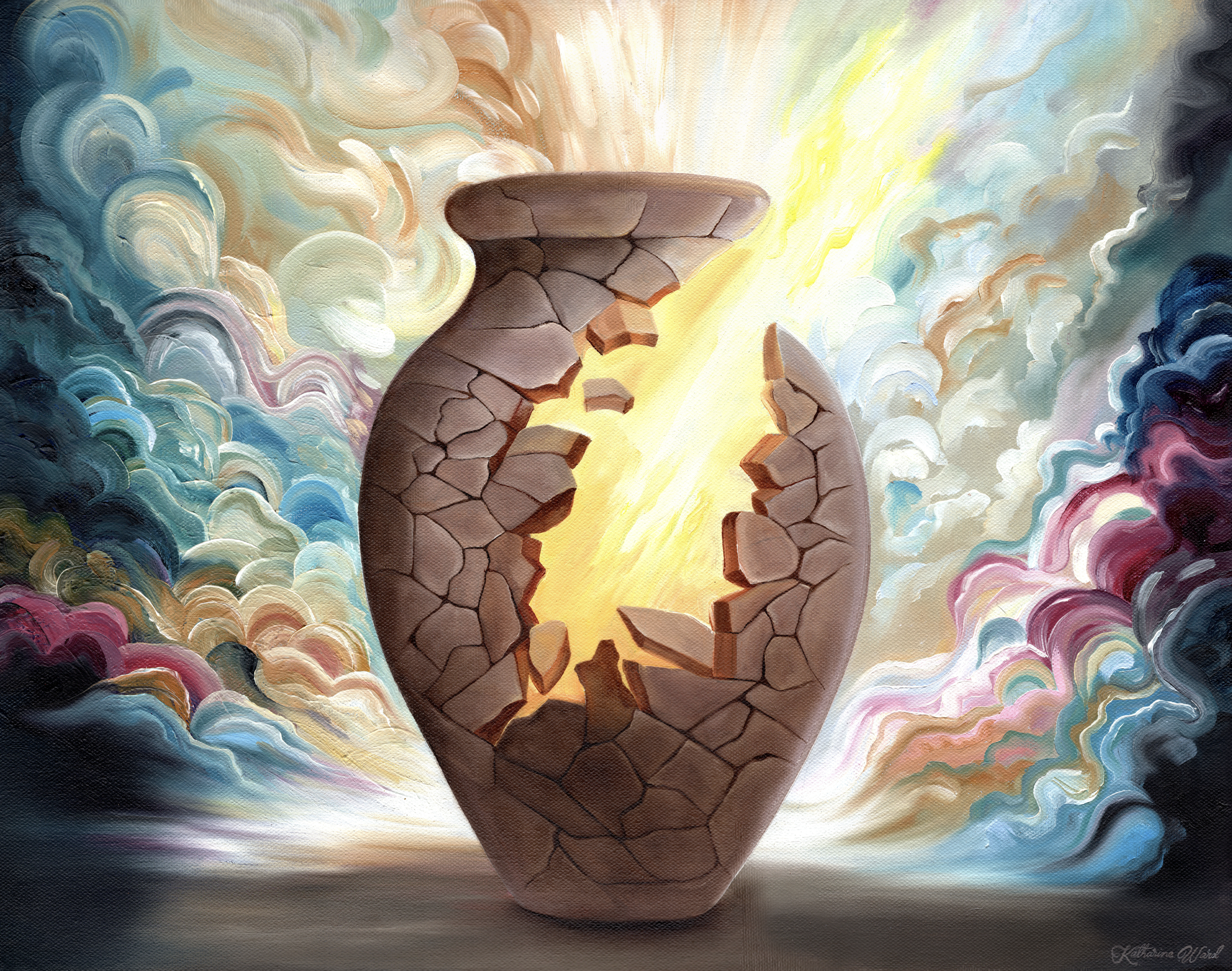 "Treasure In Jars of Clay" Original Painting