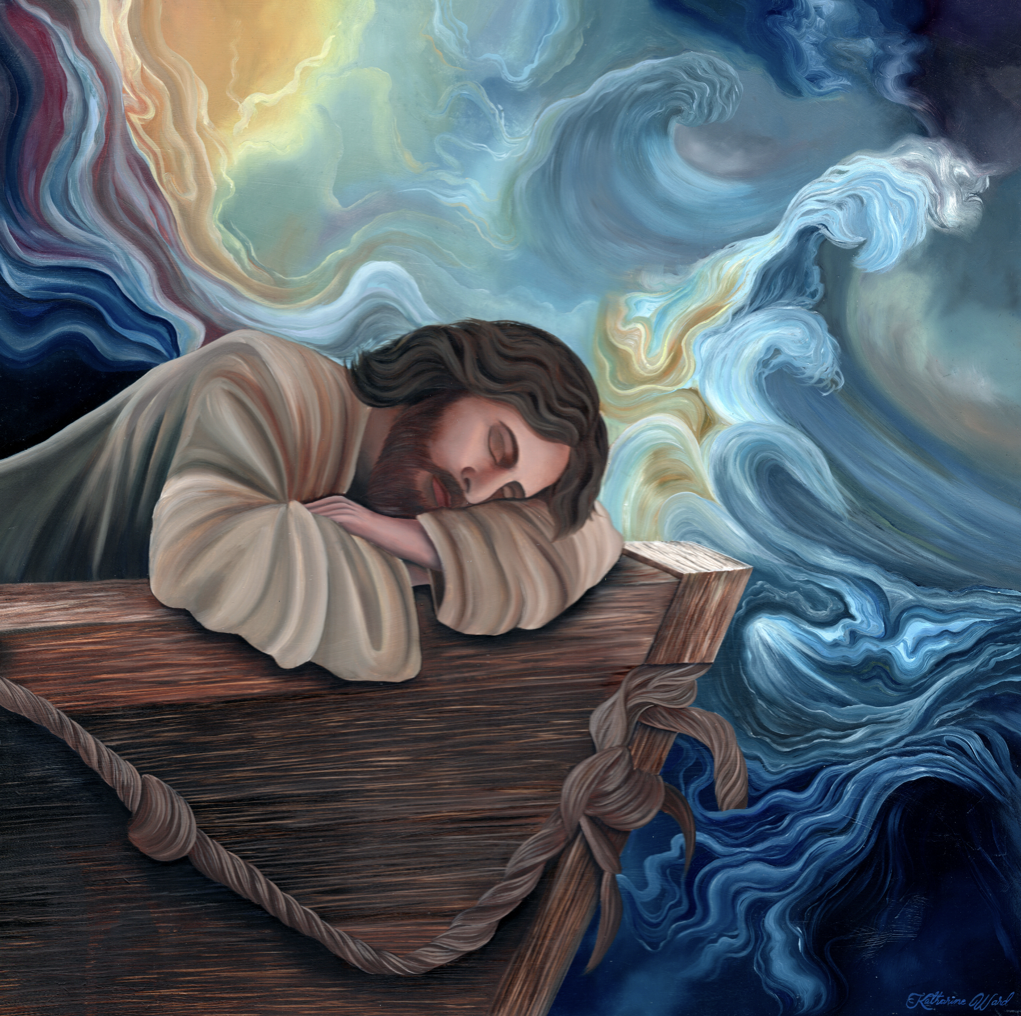 "Jesus Sleeping" Original Painting